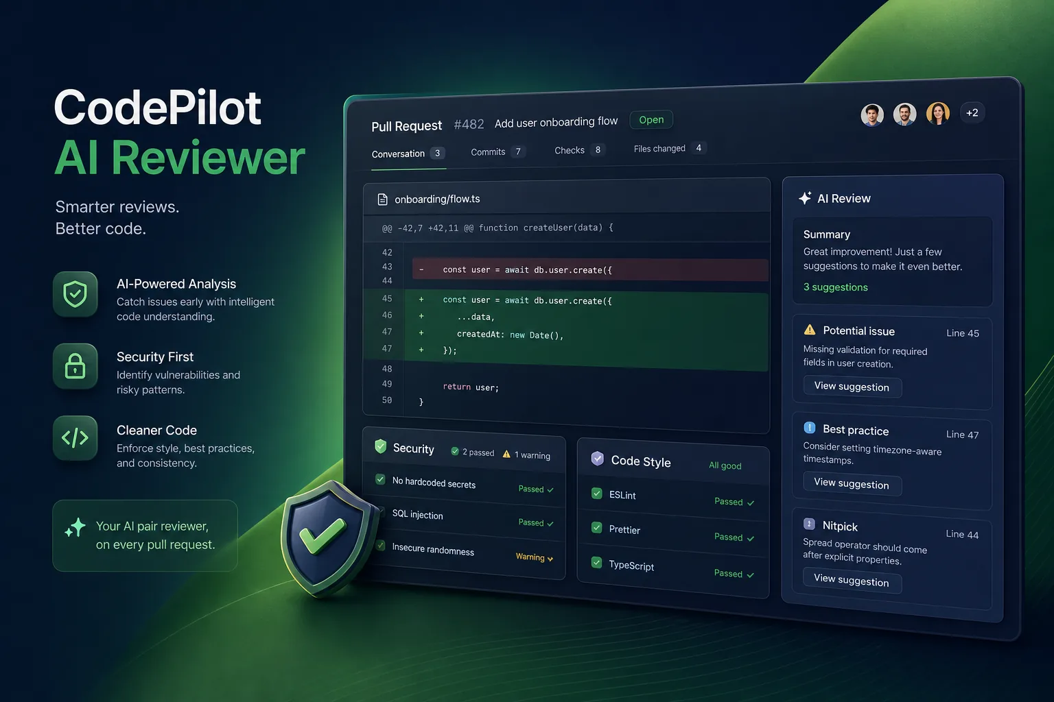CodePilot AI Reviewer — DevTools