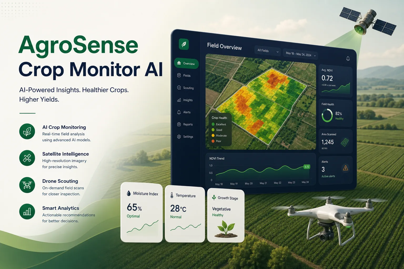AgroSense Crop Monitor — AgriTech