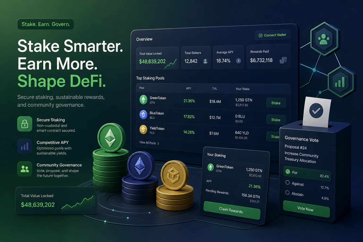 StakeYard DeFi Staking — Web3