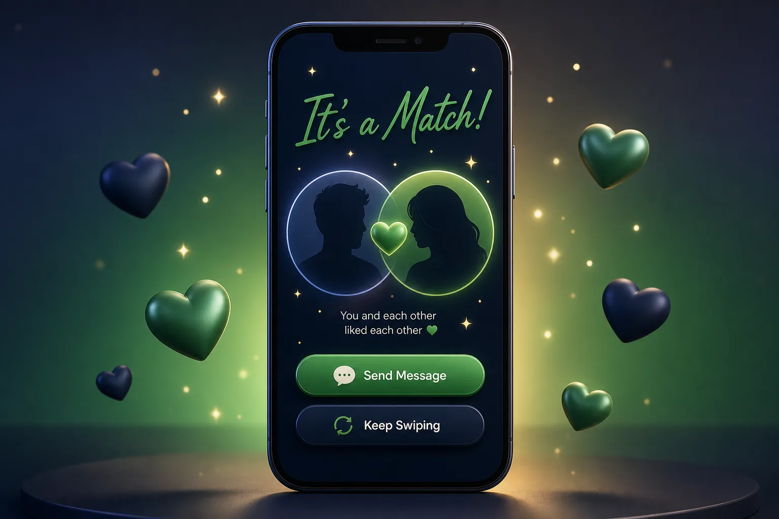 Sparkly Dating App — core workflow screen