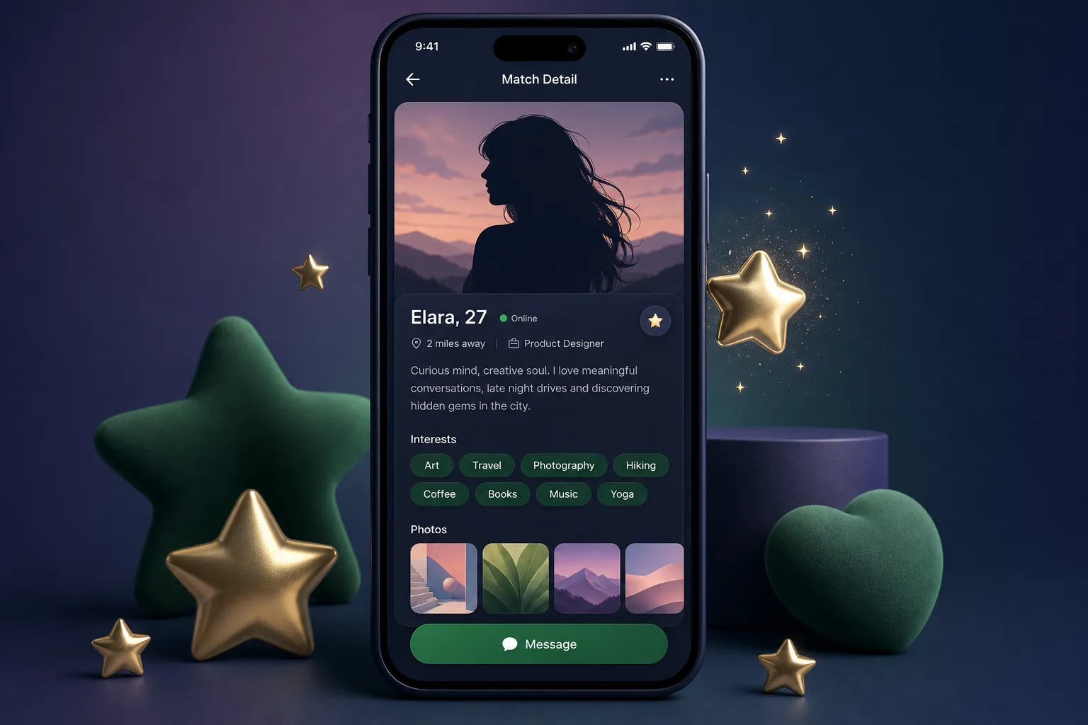 Sparkly Dating App — analytics and reporting