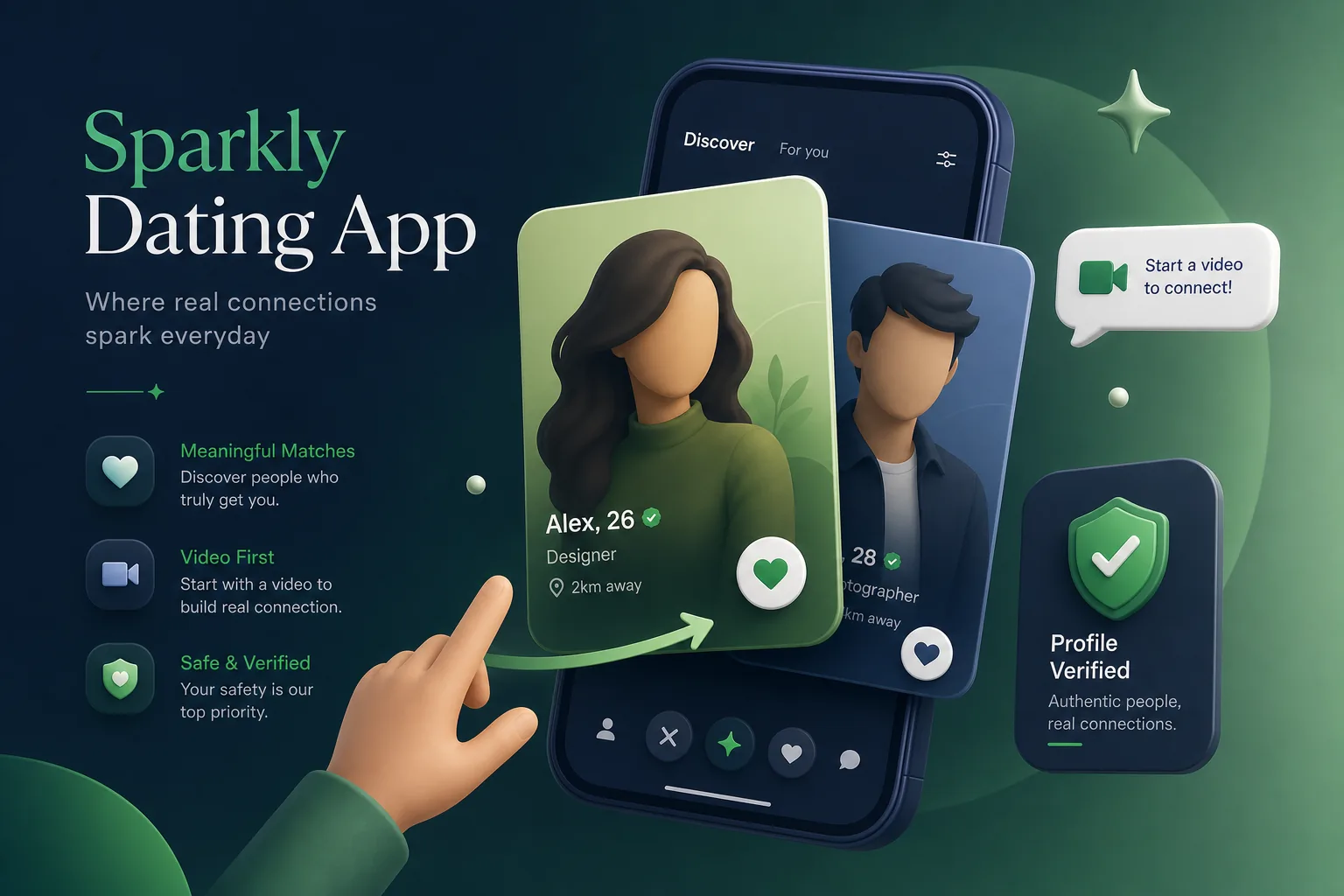 Sparkly Dating App — Social