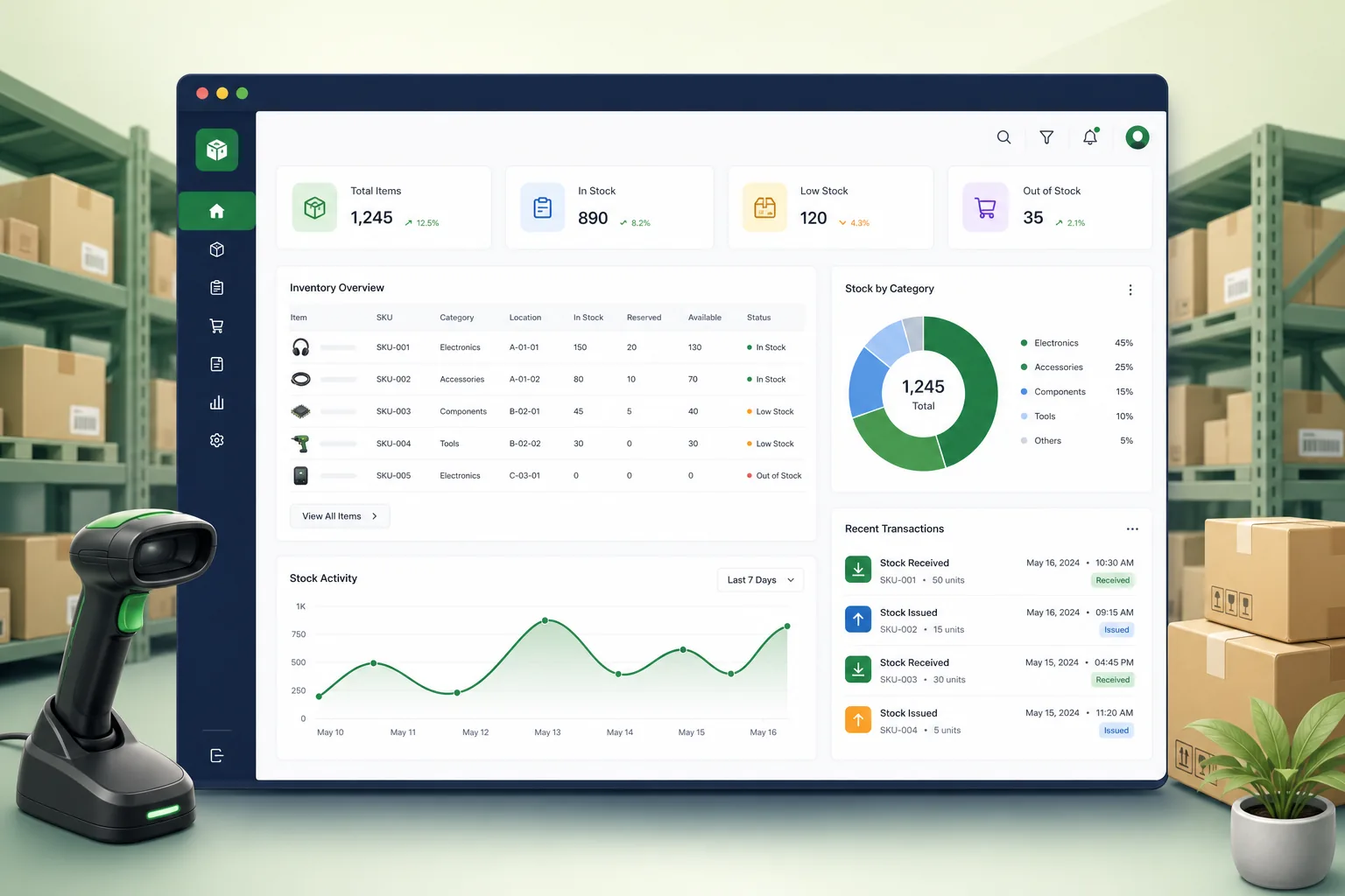 StockDesk Inventory Manager — Retail