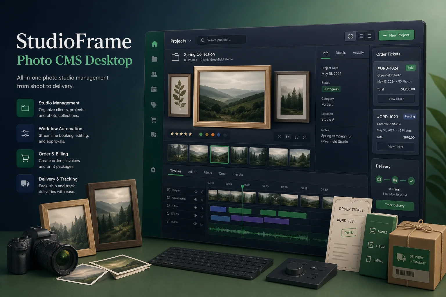 StudioFrame Photo CMS — Creative