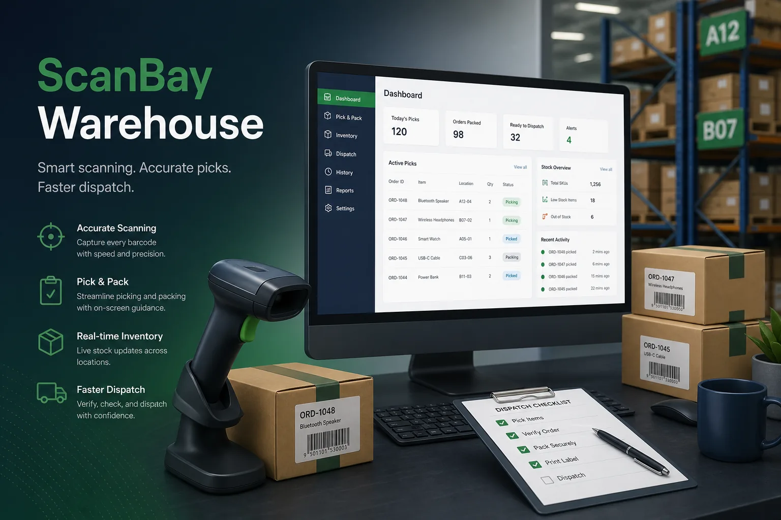 ScanBay Warehouse App — Logistics