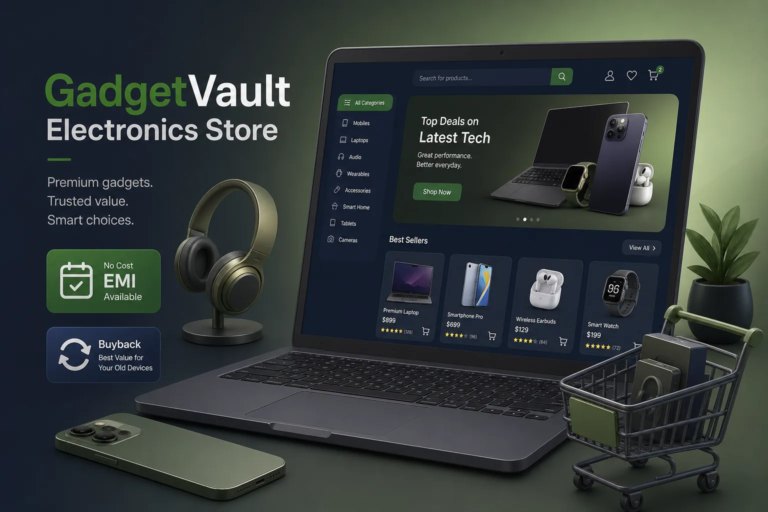 GadgetVault Electronics Store — Retail