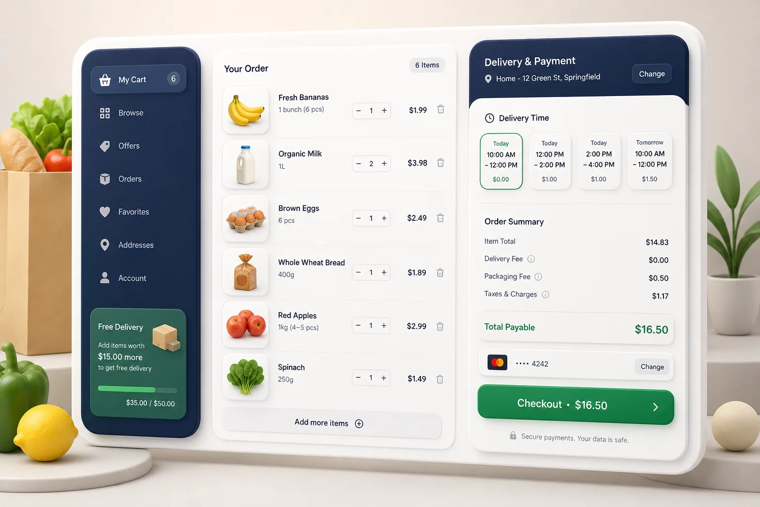 MarketMile Grocery Marketplace — core workflow screen