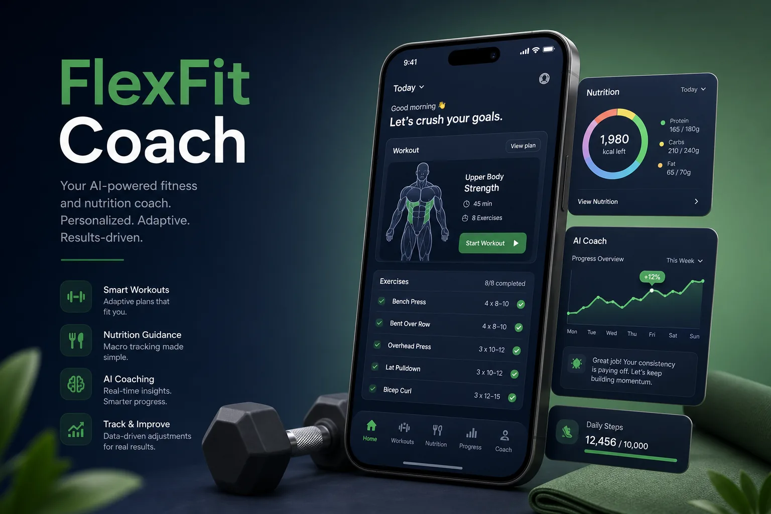 FlexFit Coach — Health & Fitness