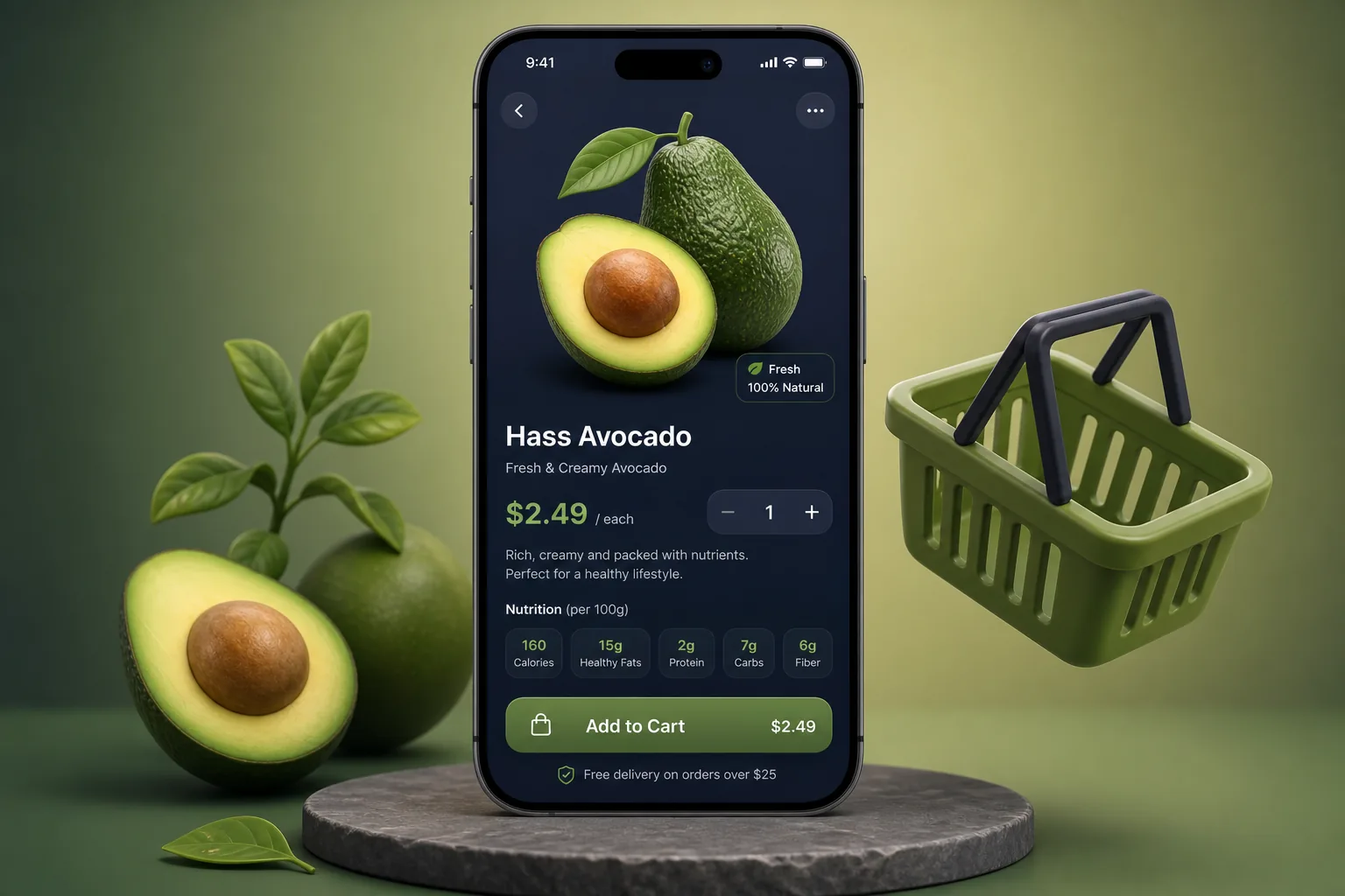 FreshCart Grocery — core workflow screen