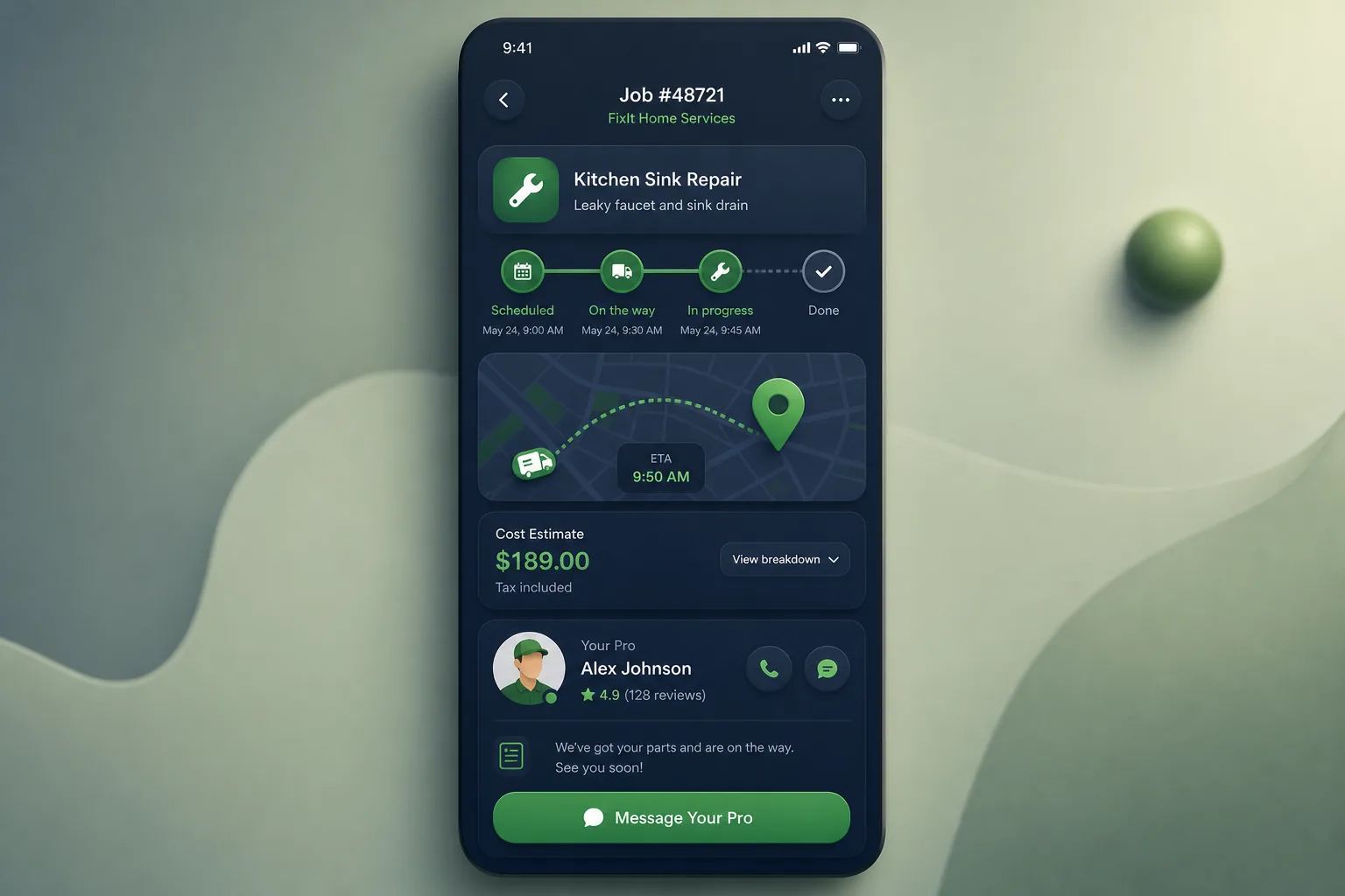 FixIt Home Services — analytics and reporting