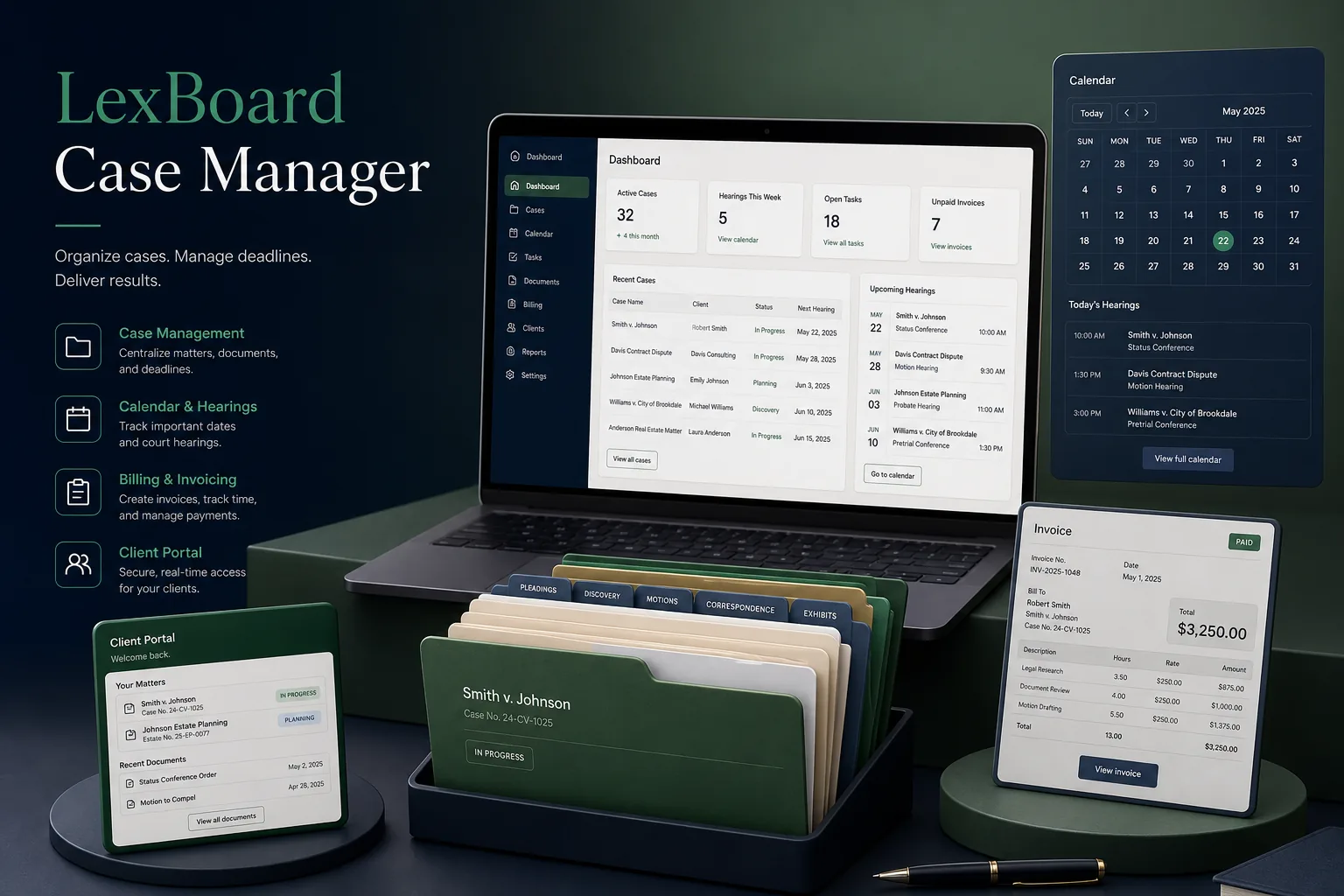 LexBoard Case Manager — Legal