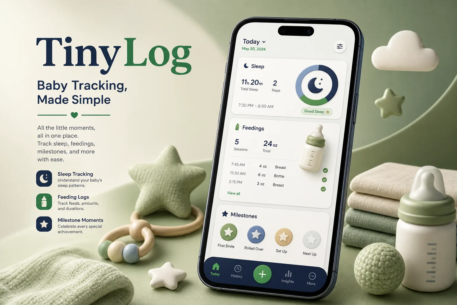 TinyLog Baby Tracker — Parenting