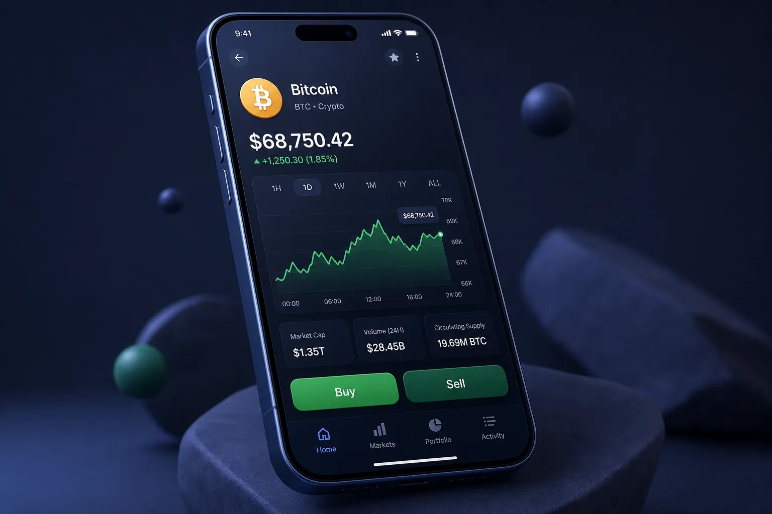 CoinPulse Crypto Tracker — core workflow screen