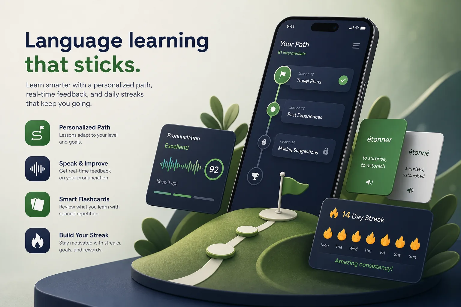 LinguaSpark Language App — EdTech
