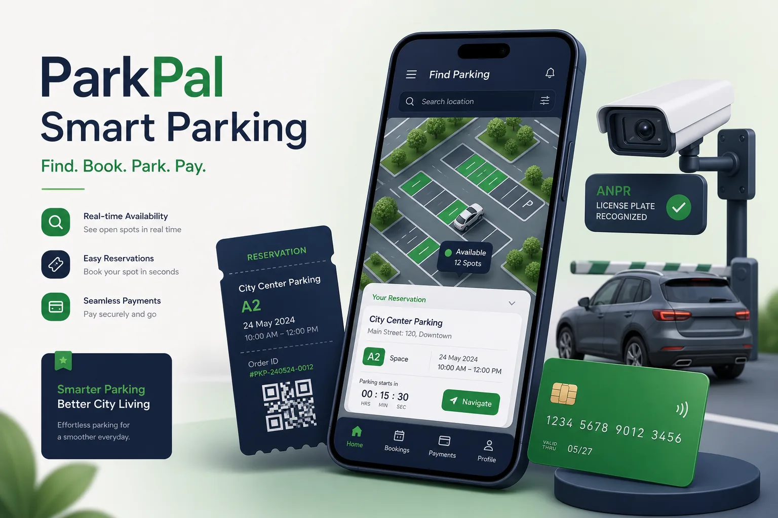ParkPal Smart Parking — Smart City