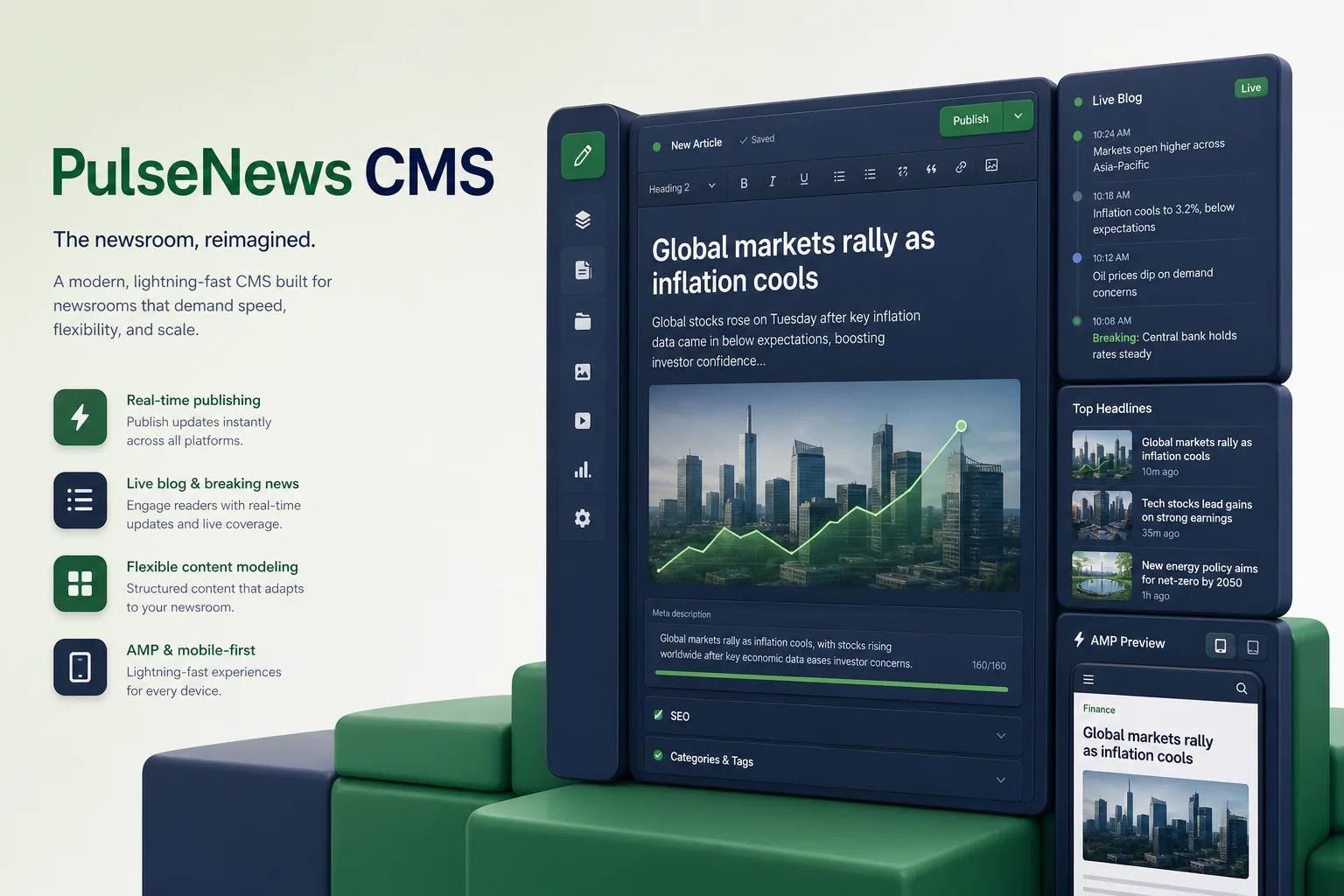 PulseNews CMS — Media