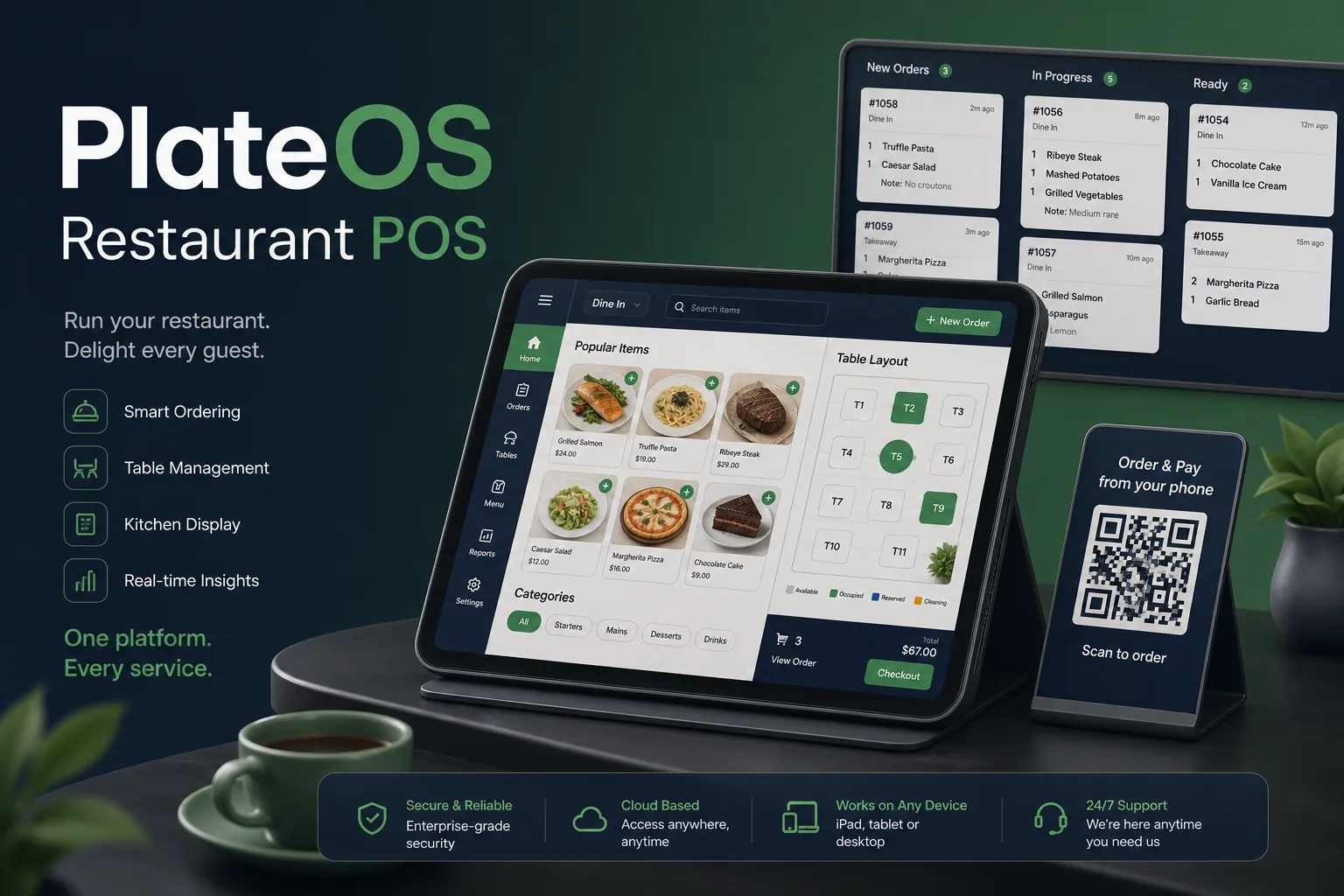PlateOS Restaurant POS — F&B