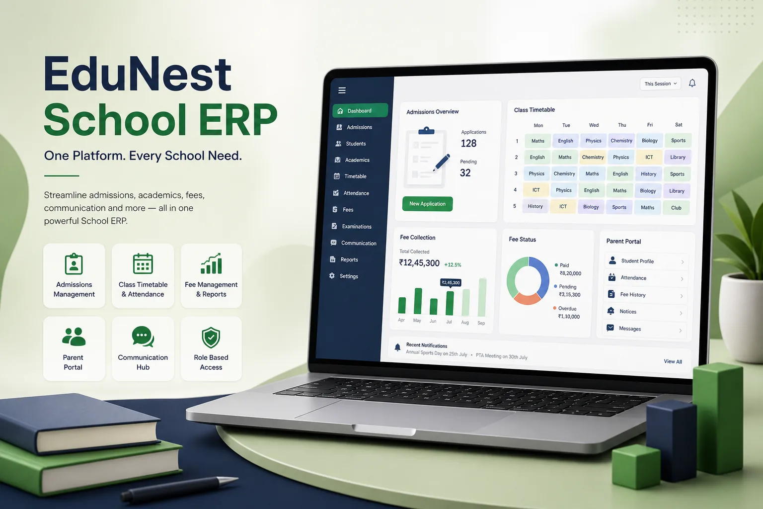 EduNest School ERP — Education