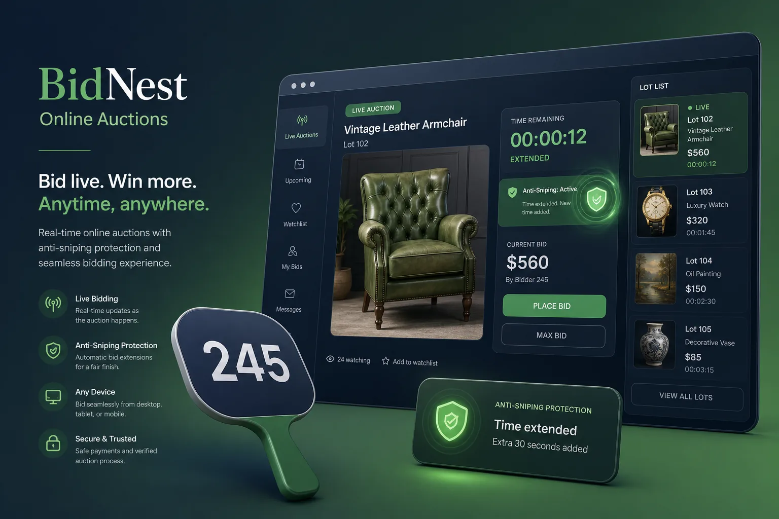 BidNest Online Auctions — Marketplace