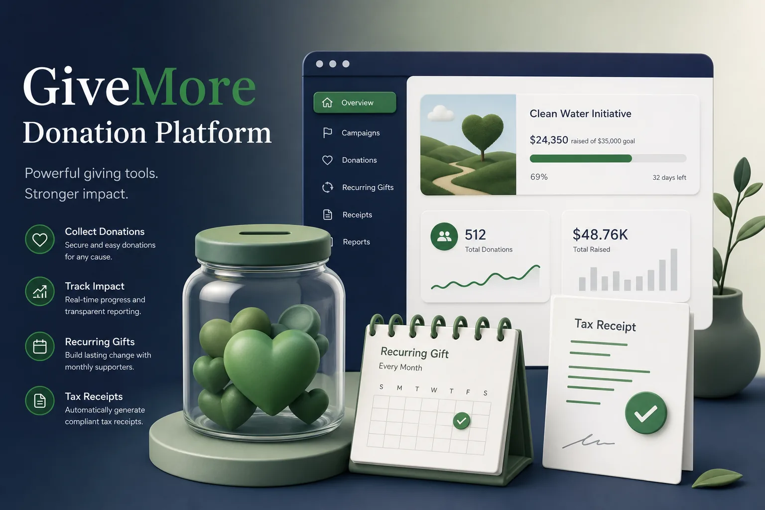 GiveMore Donation Platform — Non-profit