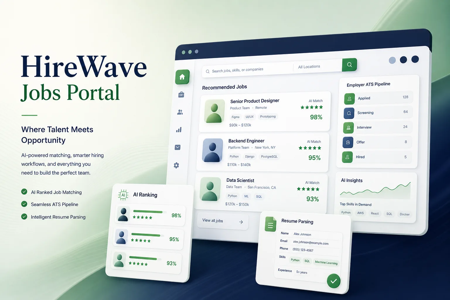 HireWave Jobs Portal — HR Tech