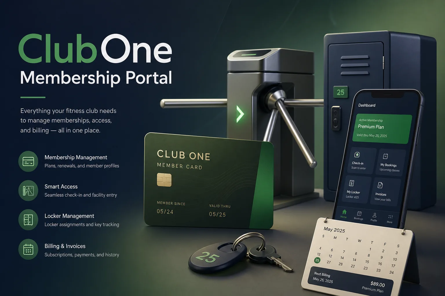 ClubOne Membership Portal — Fitness