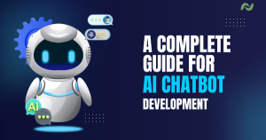 Image Shows the AI Chatbot development via AI Chatbot Icon and text