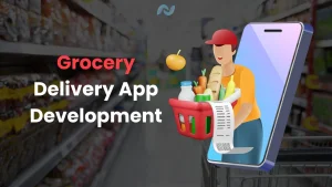 Image Shows the Grocery Delivery App Development Cost via Text and Visual