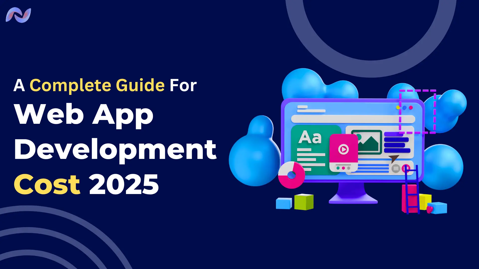 Image Featuring a Web App Development cost in 2025