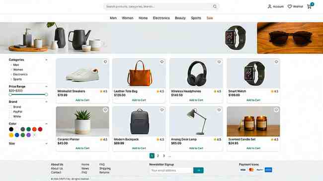 ESN An E-Commerce App and Website developed by Next Olive